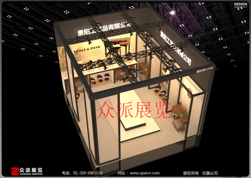 景阳广州展台设计俯视图