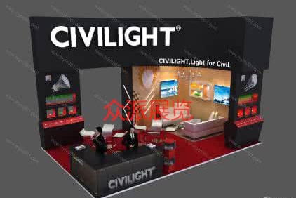 众派展台设计3D图