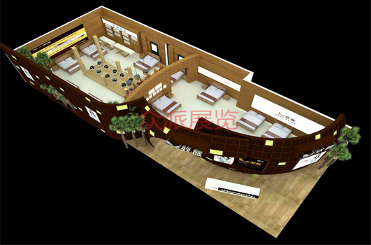 众派展台设计3D图
