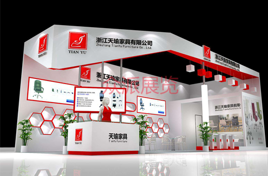 天瑜家具展台设计图